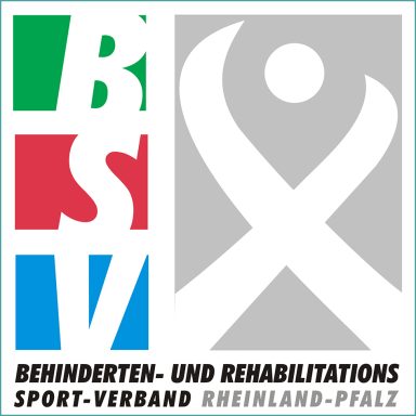Logo des BSV Rheinland-Pfalz für Sport und Rehabilitation für Menschen mit Behinderung.